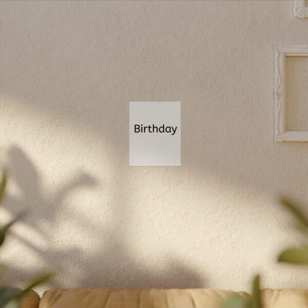 Birthday   Textured Watercolor Matte Posters - Image 4