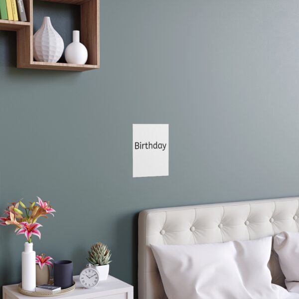 Birthday   Indoor and Outdoor Silk Posters - Image 2