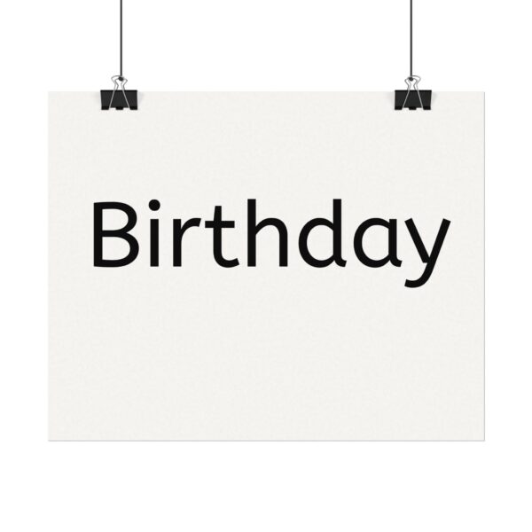 Birthday   Textured Watercolor Matte Posters - Image 6